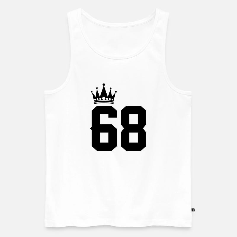68 - Männer Premium Bio Tank Top - Weiß