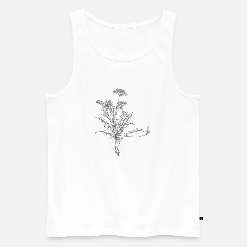 Löwenzahn - Männer Premium Bio Tank Top - Weiß