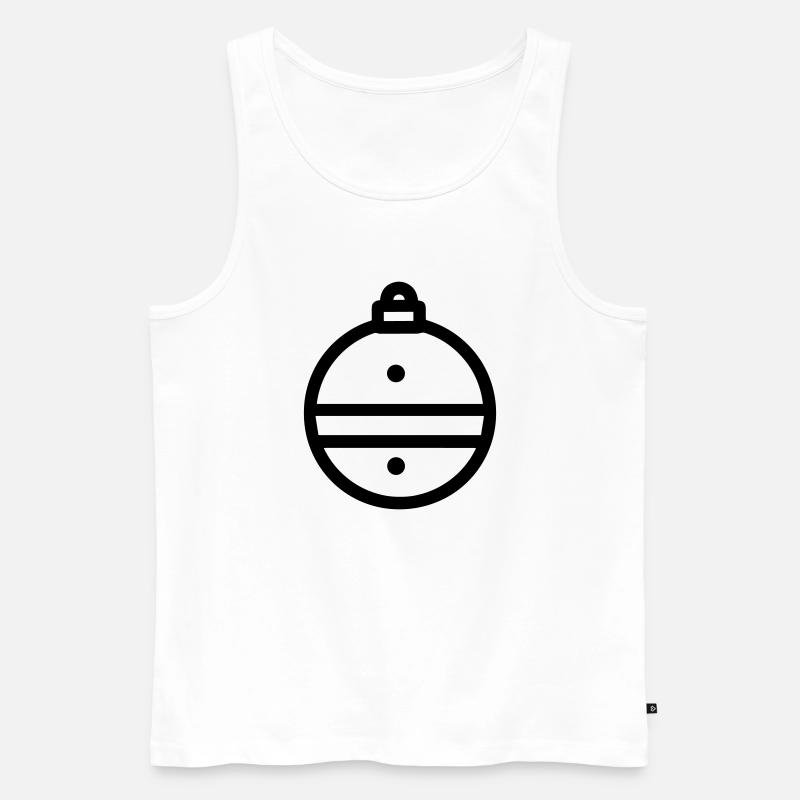 Weihnachtskugel - Männer Premium Bio Tank Top - Weiß