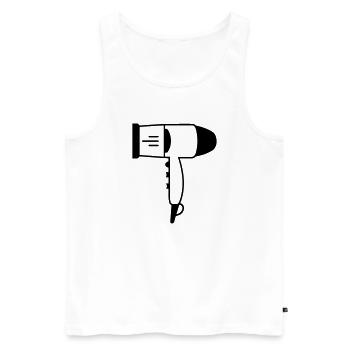 Föhn - Männer Premium Bio Tank Top - Weiß - Vorne - Michal (187cm)