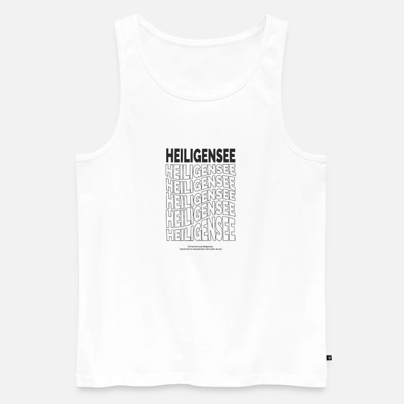 Heiligensee Flow - Berlin - Reinickendorf - Männer Premium Bio Tank Top - Weiß