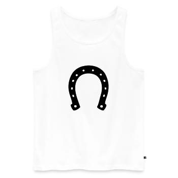 Sabots - Débardeur bio Premium Homme - blanc - Devant - AI Model Male 178 light (178cm)