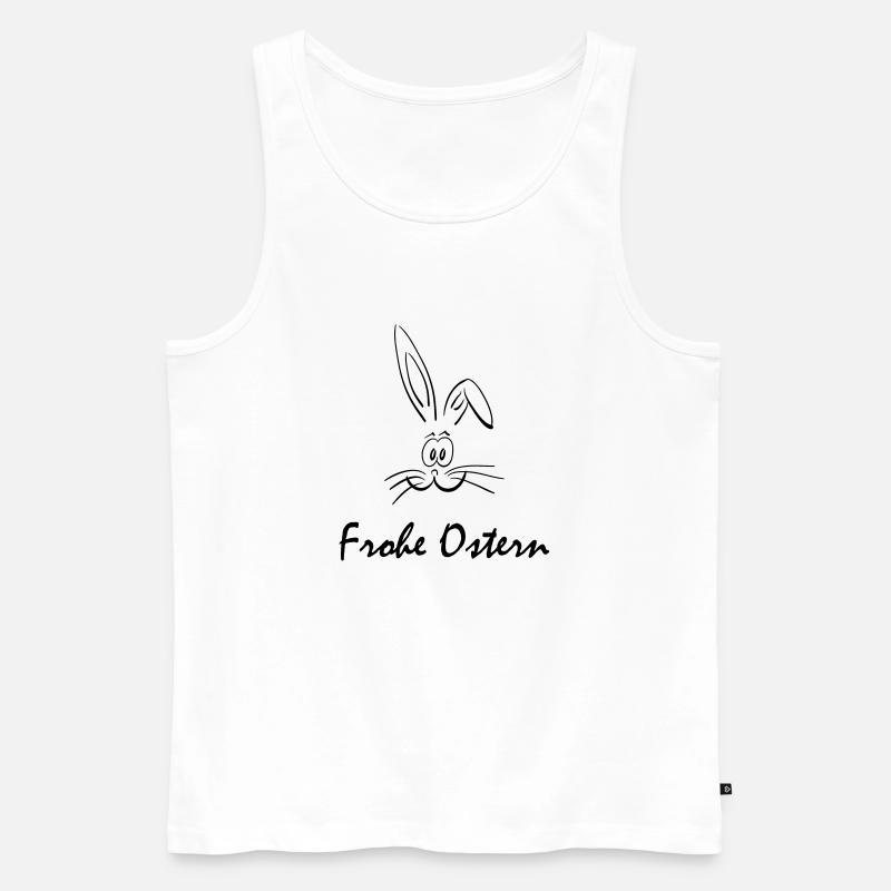 frohe ostern - Männer Premium Bio Tank Top - Weiß