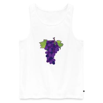 Raisin - Men's Premium Organic Tank Top - white - Front - AI Model Male 178 light (178cm)
