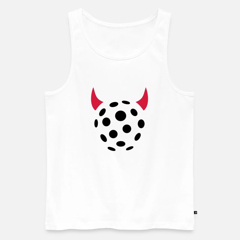Floorball - Männer Premium Bio Tank Top - Weiß