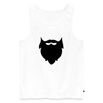 Beard - Beards - Men's Premium Organic Tank Top - white - Front - AI Model Male 178 light (178cm)