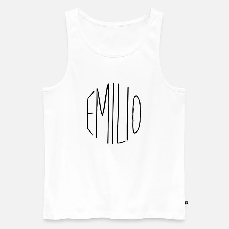 Emilio Geschenk - Männer Premium Bio Tank Top - Weiß