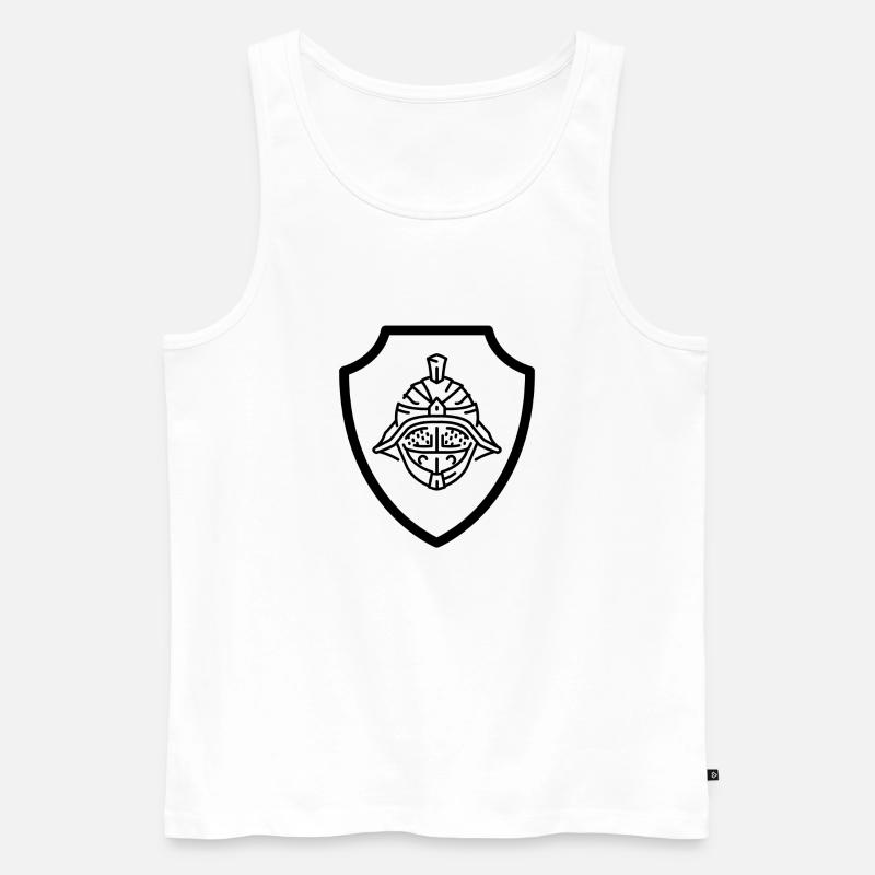 Gladiator - Männer Premium Bio Tank Top - Weiß