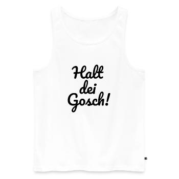 Mannheim Monnem Mannheimat - Männer Premium Bio Tank Top - Weiß - Vorne - AI Model Male 178 light (178cm)