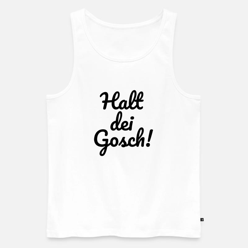 Mannheim Monnem Mannheimat - Männer Premium Bio Tank Top - Weiß