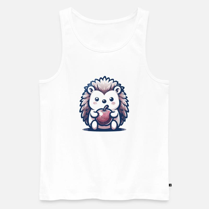 Igel - Männer Premium Bio Tank Top - Weiß