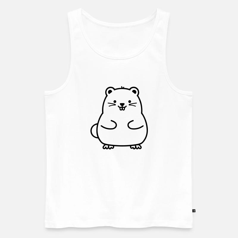 Bieber - Männer Premium Bio Tank Top - Weiß