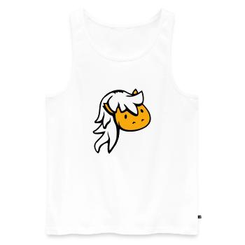 Pferd Süß Pony Fohlen Pferdemädchen Lange Haare - Männer Premium Bio Tank Top - Weiß - Vorne - Michal (187cm)
