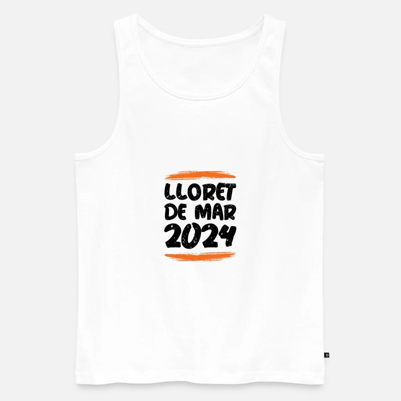 Lloret De Mar 2024 - Männer Premium Bio Tank Top - Weiß