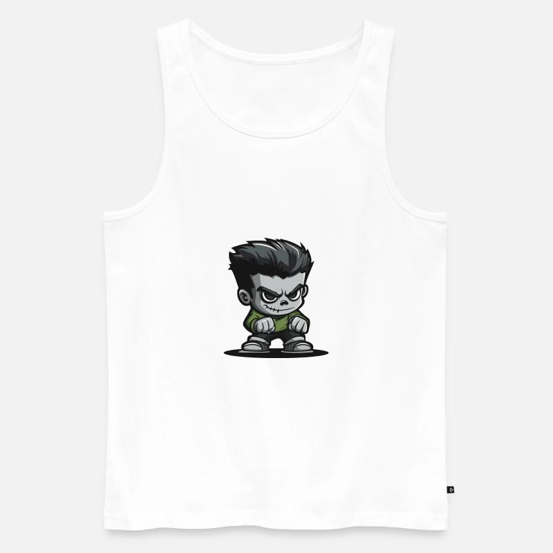 Zombie Halloween Comic - Männer Premium Bio Tank Top - Weiß