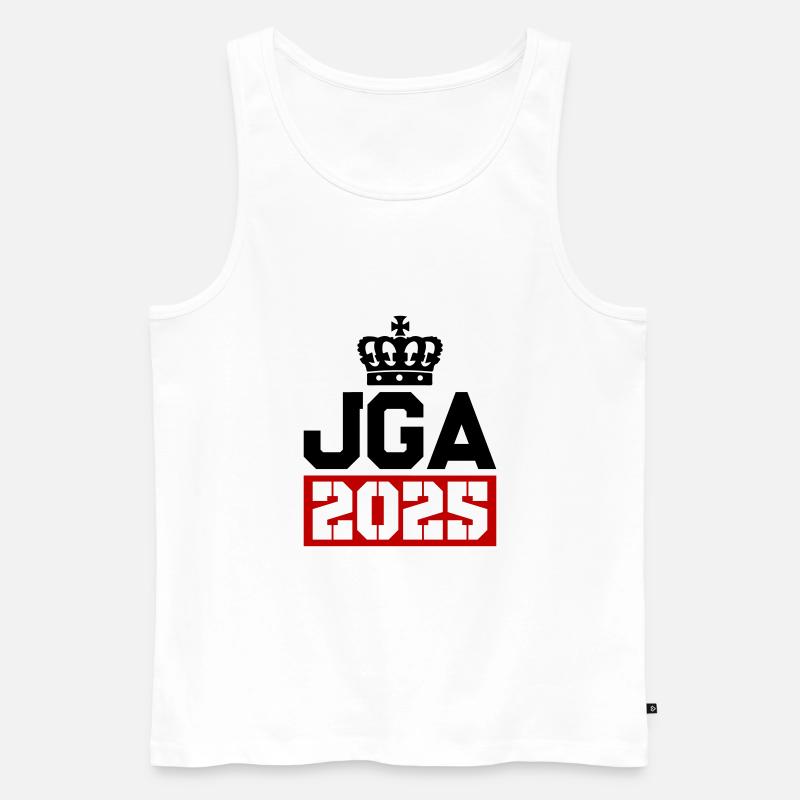 Jga 2025 Junggesellenabschied - Männer Premium Bio Tank Top - Weiß