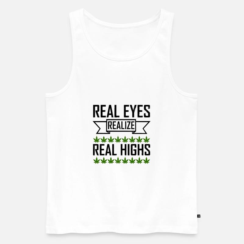 Weed - Männer Premium Bio Tank Top - Weiß