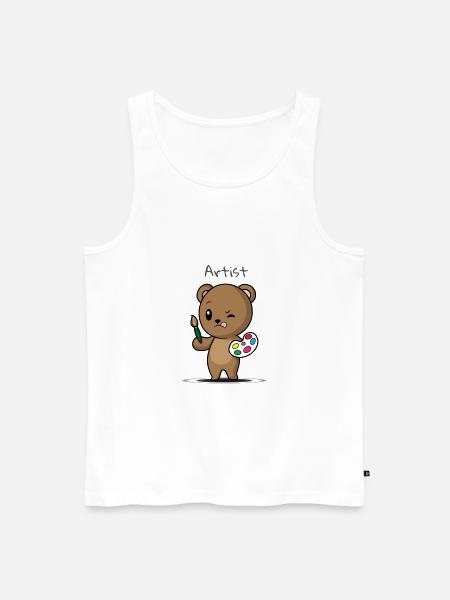Artist Süß - Men's Premium Organic Tank Top - white