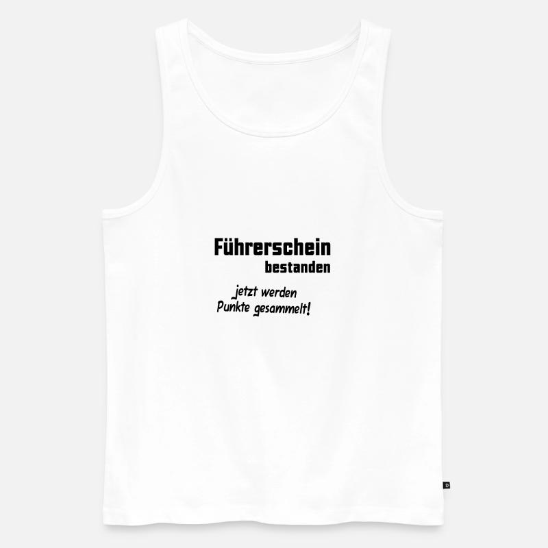 Führerschein Bestanden Geschenkidee - Männer Premium Bio Tank Top - Weiß