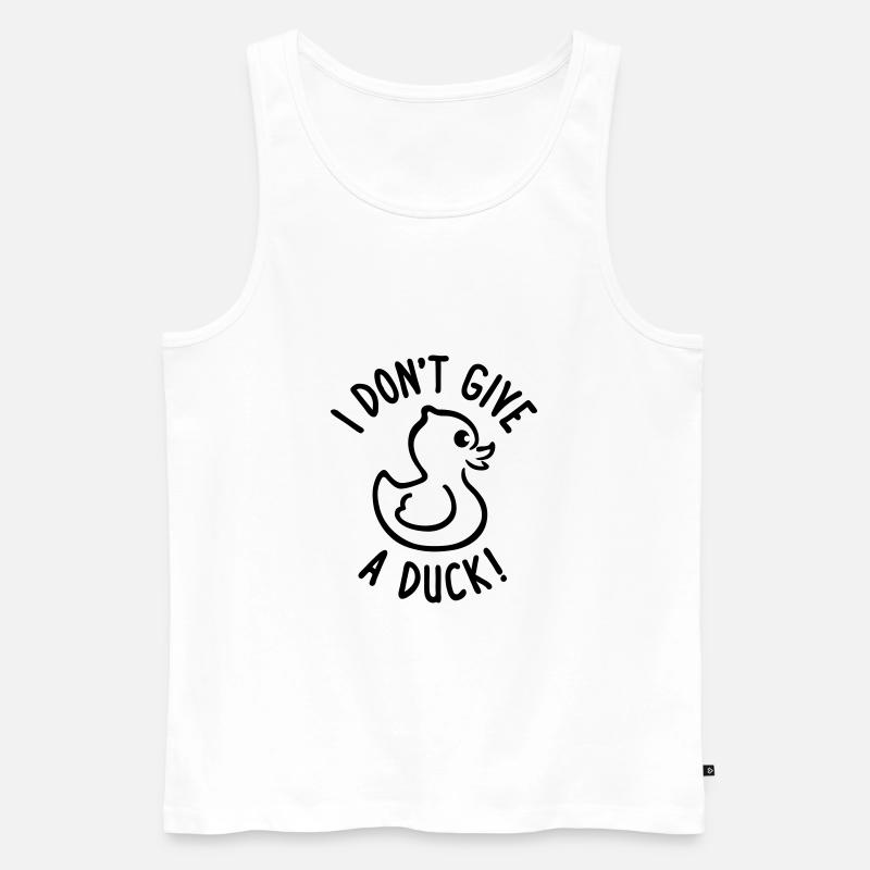 Don't give a Duck - Männer Premium Bio Tank Top - Weiß