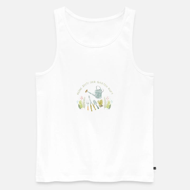 Gärtner Spruch - Männer Premium Bio Tank Top - Weiß