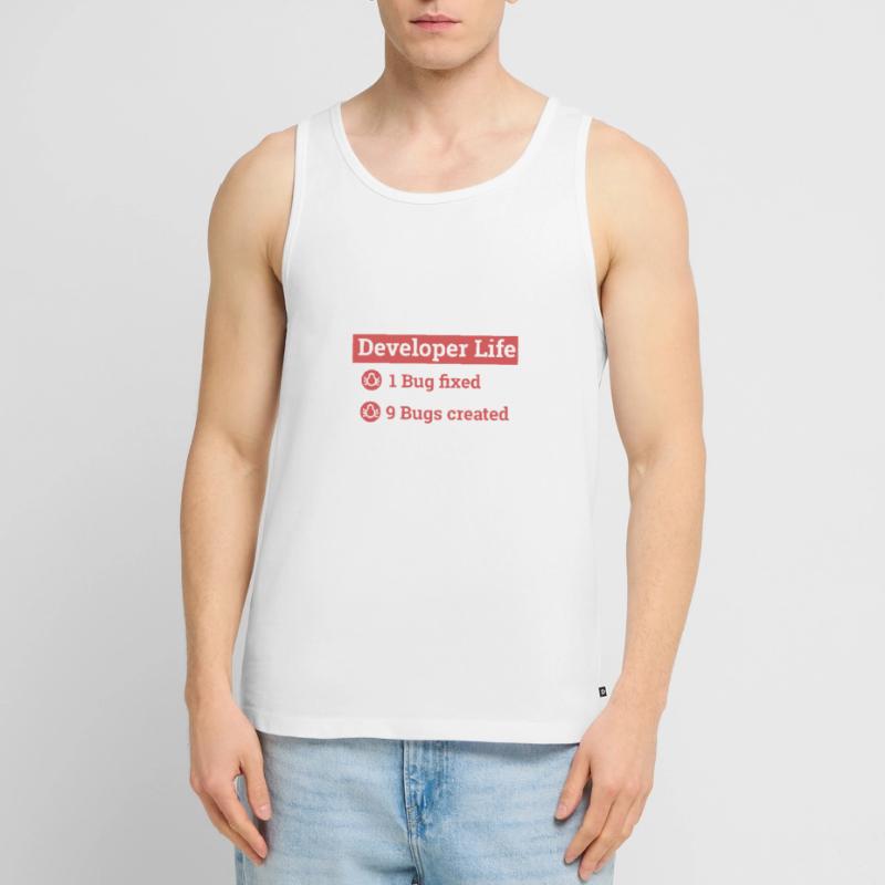 "Developer life" | Programmer, Programmierer Männer Premium Bio Tank Top