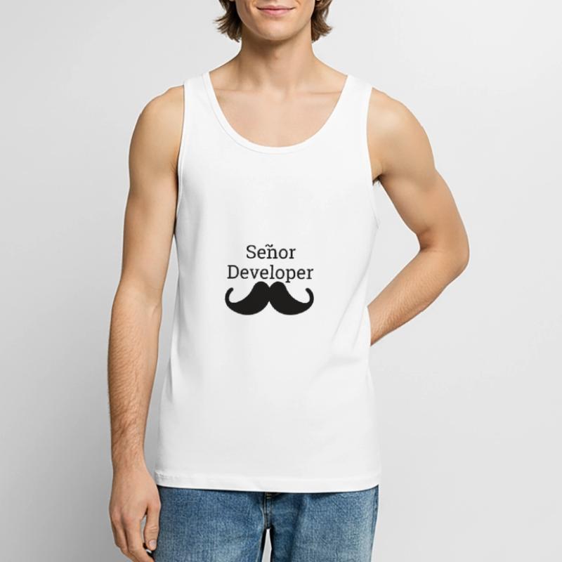 "Senor Developer, Senior Developer" |Programmierer Männer Premium Bio Tank Top