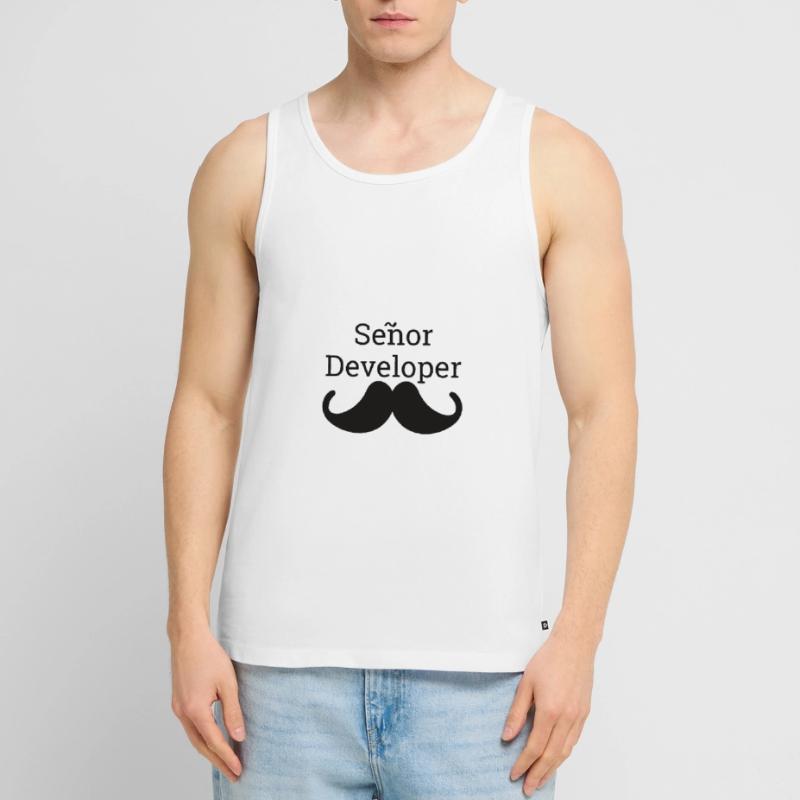"Senor Developer, Senior Developer" |Programmierer Männer Premium Bio Tank Top