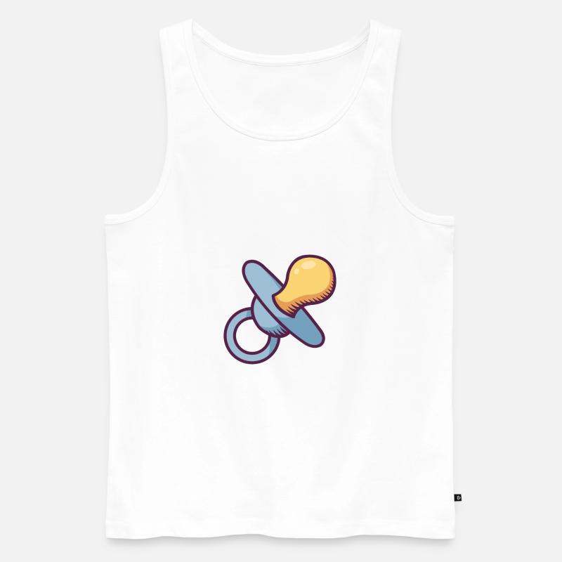 Baby Essential - Männer Premium Bio Tank Top - Weiß