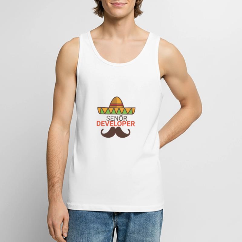 "Senor Developer, Senior Developer" |Programmierer Männer Premium Bio Tank Top