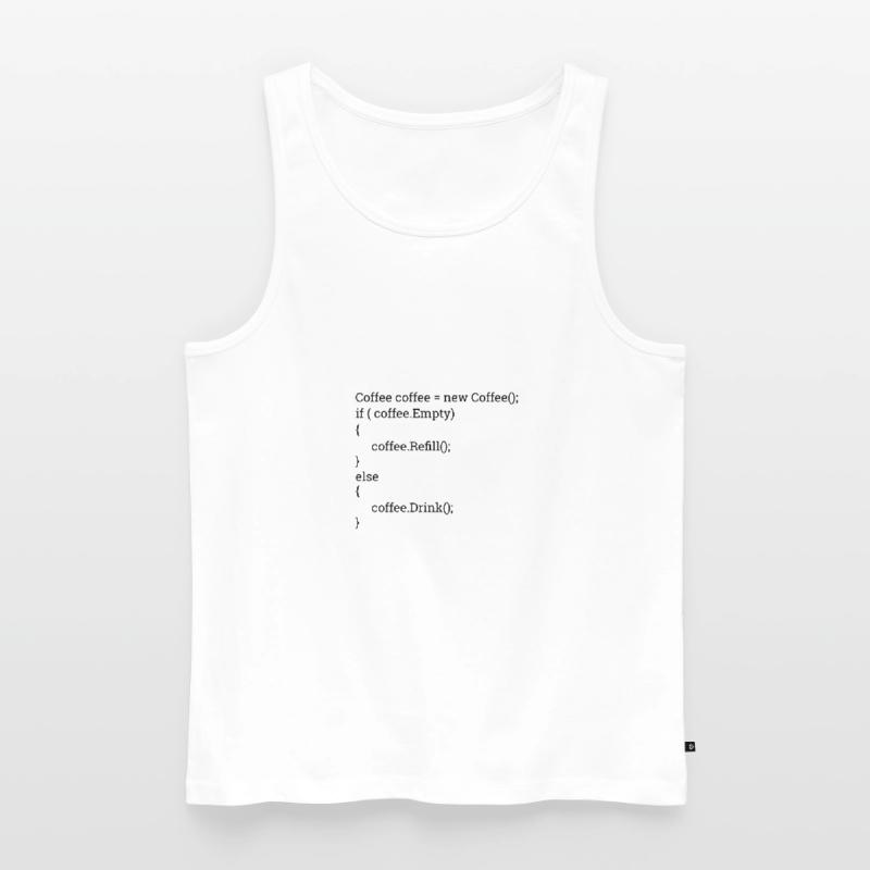 "Coffee and Code" | Programmers, programmers Men's Premium Organic Tank Top