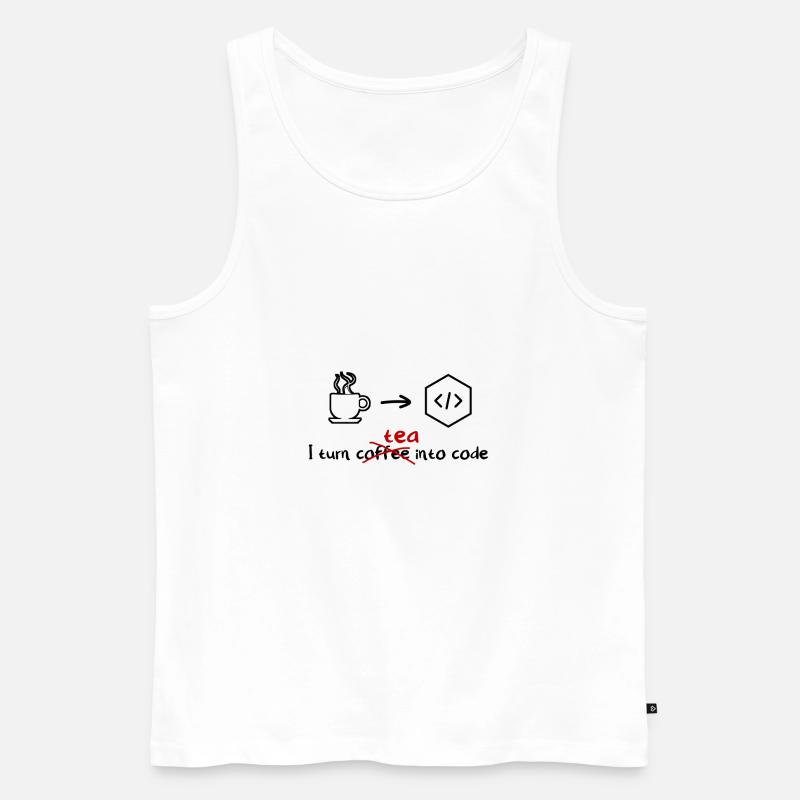Tee Software Entwickler Engineer Programmer - Männer Premium Bio Tank Top - Weiß