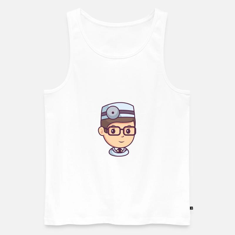 Ärzte - Männer Premium Bio Tank Top - Weiß