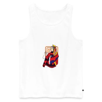 Hobby Quilt Queen - Men's Premium Organic Tank Top - white - Front - Michal (187cm)