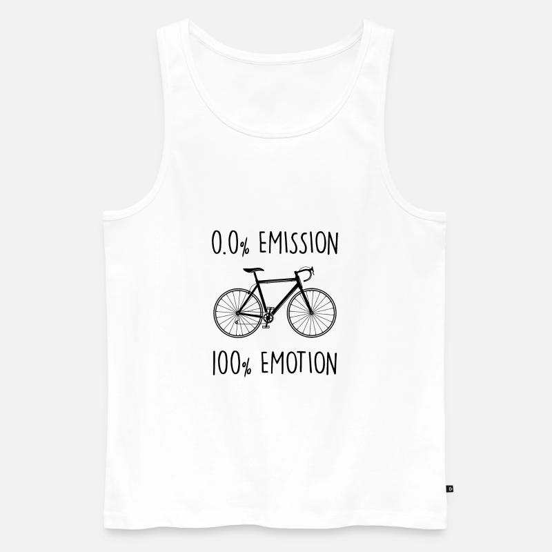 Fahrrad - Männer Premium Bio Tank Top - Weiß