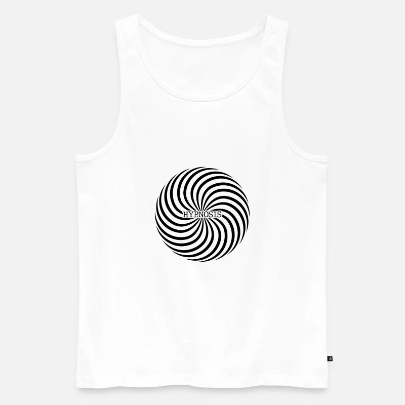 Hypnotize - Hypnosis - Optical Illusion - Self - Männer Premium Bio Tank Top - Weiß