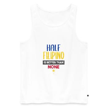 Philippinen Mischling Filipino Flagge I Geschenk - Männer Premium Bio Tank Top - Weiß - Vorne - Michal (187cm)