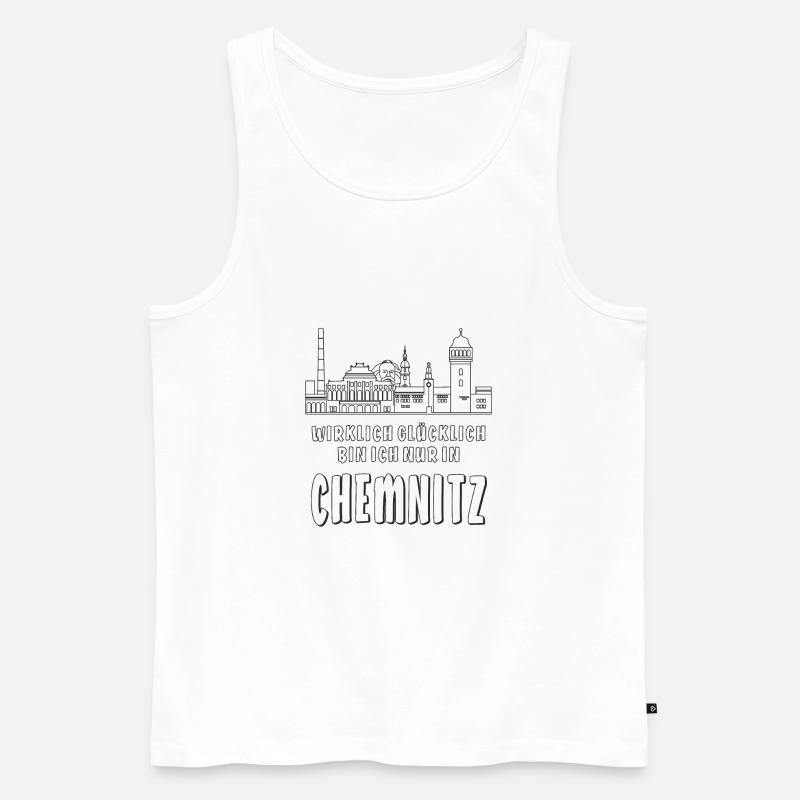 CHEMNITZ - Männer Premium Bio Tank Top - Weiß