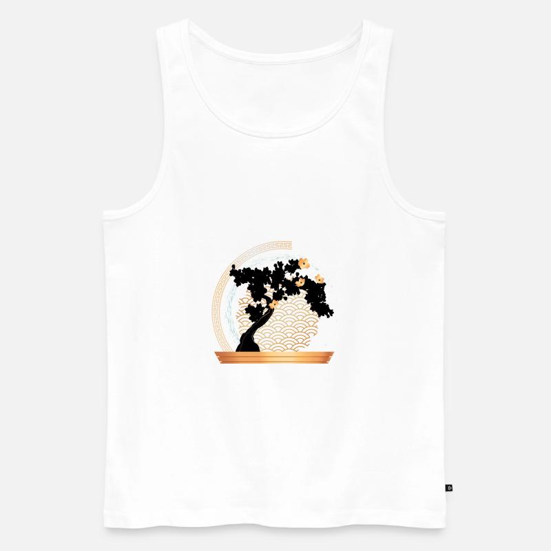 Baum - Männer Premium Bio Tank Top - Weiß