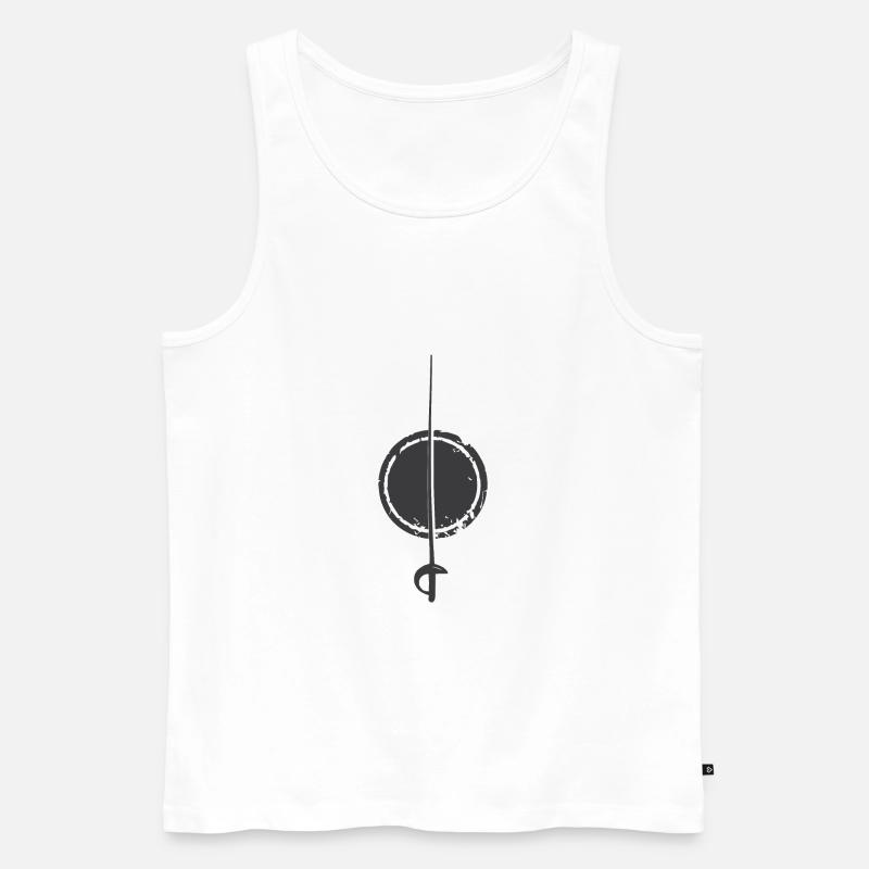 Fechten Épée - Männer Premium Bio Tank Top - Weiß