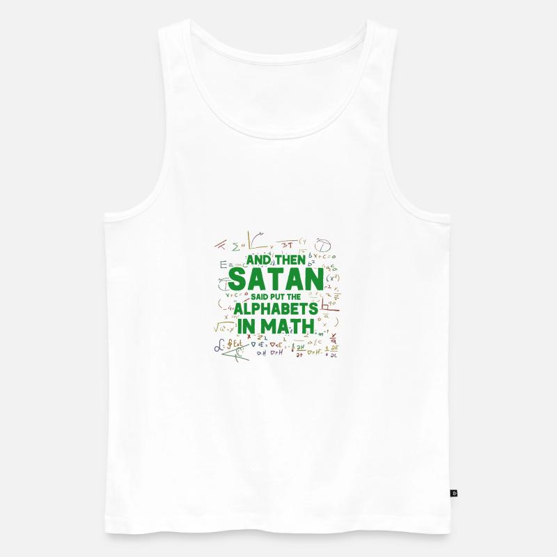 Math Mathematics Science Math Gift - Men's Premium Organic Tank Top - white
