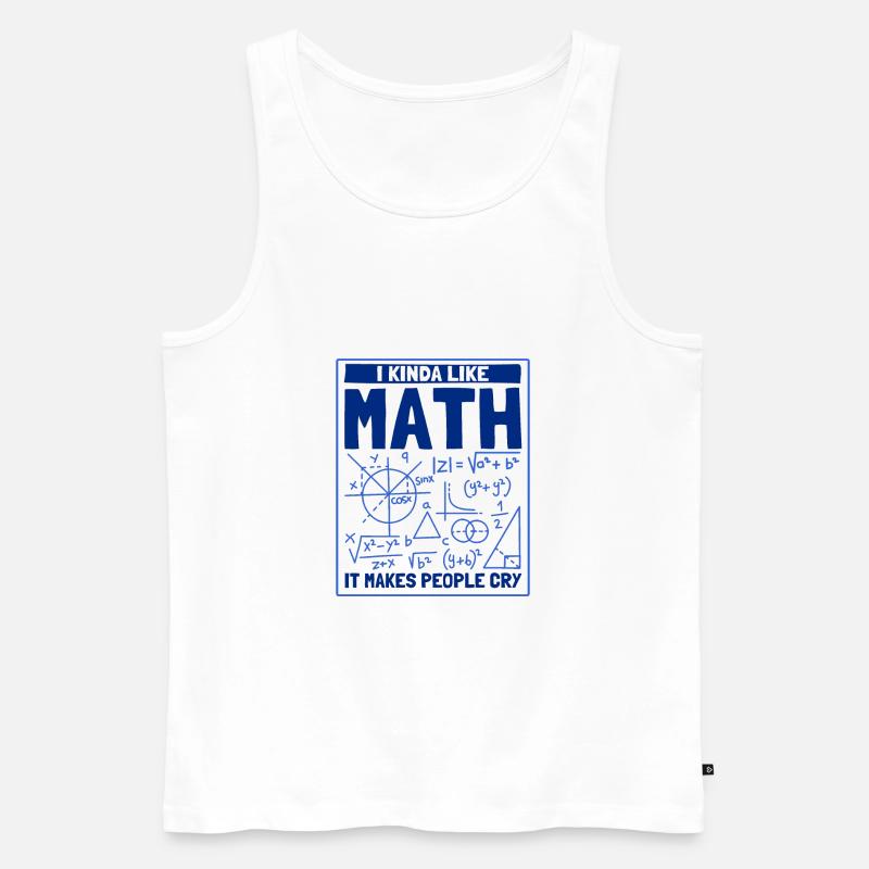 Math Mathématiques Sciences Math Cadeau - Débardeur bio Premium Homme - blanc