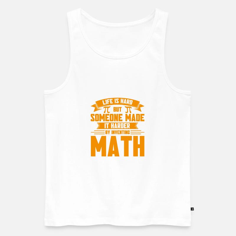 Math Mathématiques Sciences Math Cadeau - Débardeur bio Premium Homme - blanc