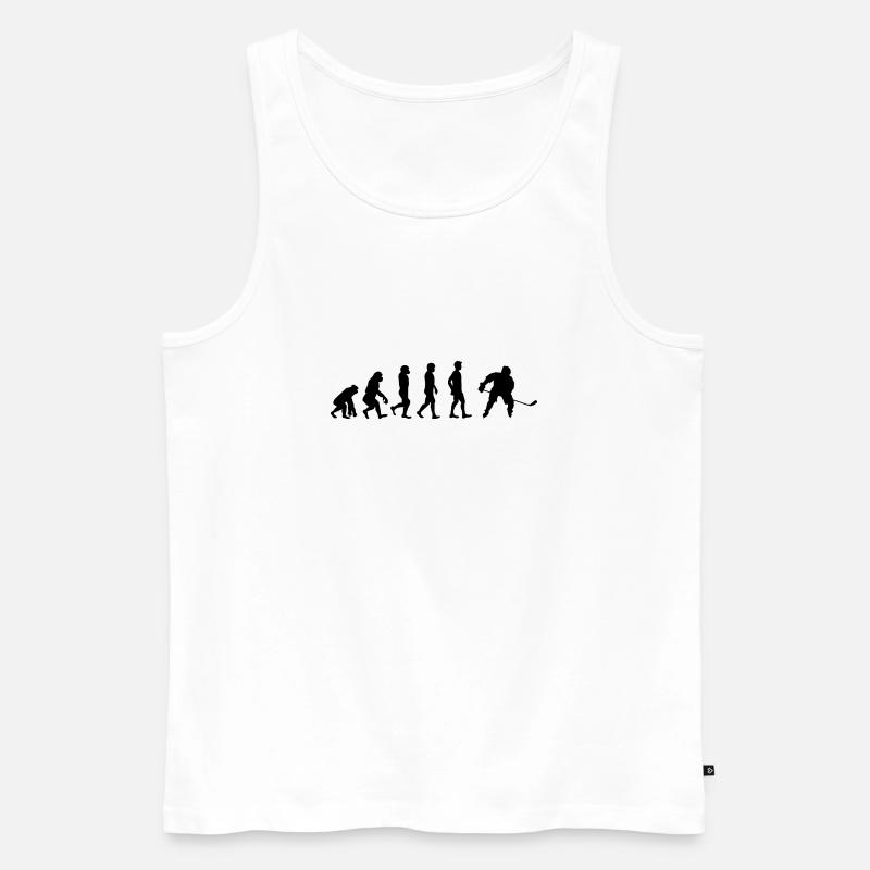 Evolution Hockey - Männer Premium Bio Tank Top - Weiß