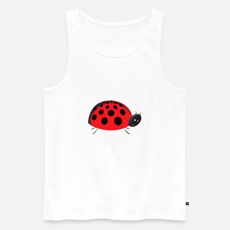 Marienkäfer - Männer Premium Bio Tank Top - Weiß