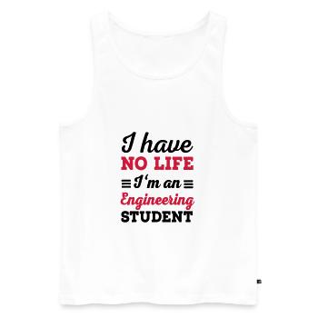 Ingenieur - Männer Premium Bio Tank Top - Weiß - Vorne - AI Model Male 178 light (178cm)