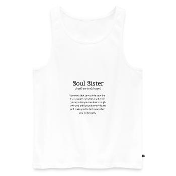 Soul Sister definition Cute Matching Sisters Poison - Débardeur bio Premium Homme - blanc - Devant - Michal (187cm)