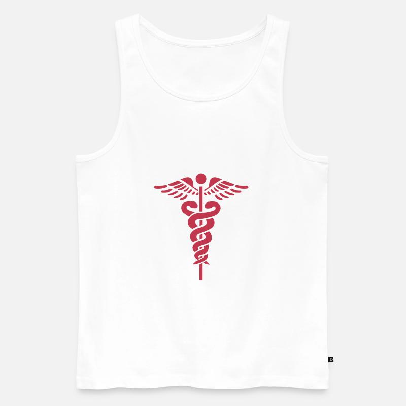 Doc - Männer Premium Bio Tank Top - Weiß