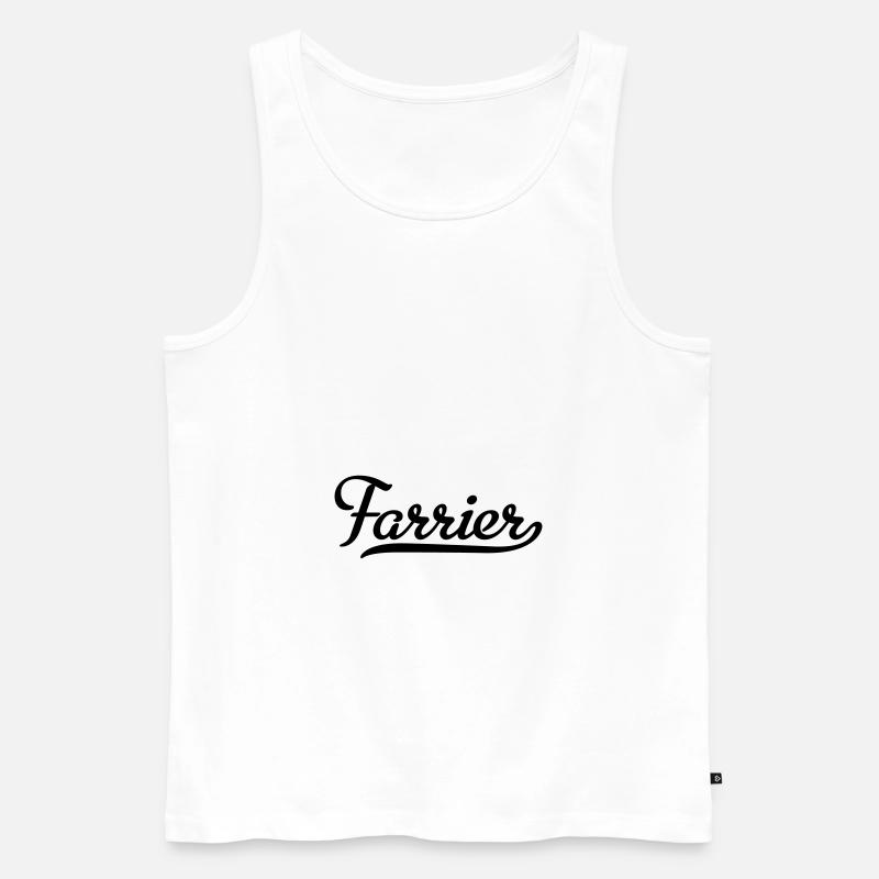 farrier - Männer Premium Bio Tank Top - Weiß