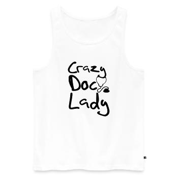 Crazy Doc Lady Doctor Docteur Docteur Médecine Cadeau - Débardeur bio Premium Homme - blanc - Devant - Michal (187cm)
